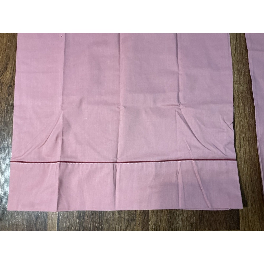2 Vintage Rose Pink Cannon Monticello KING Pillowcases GUC